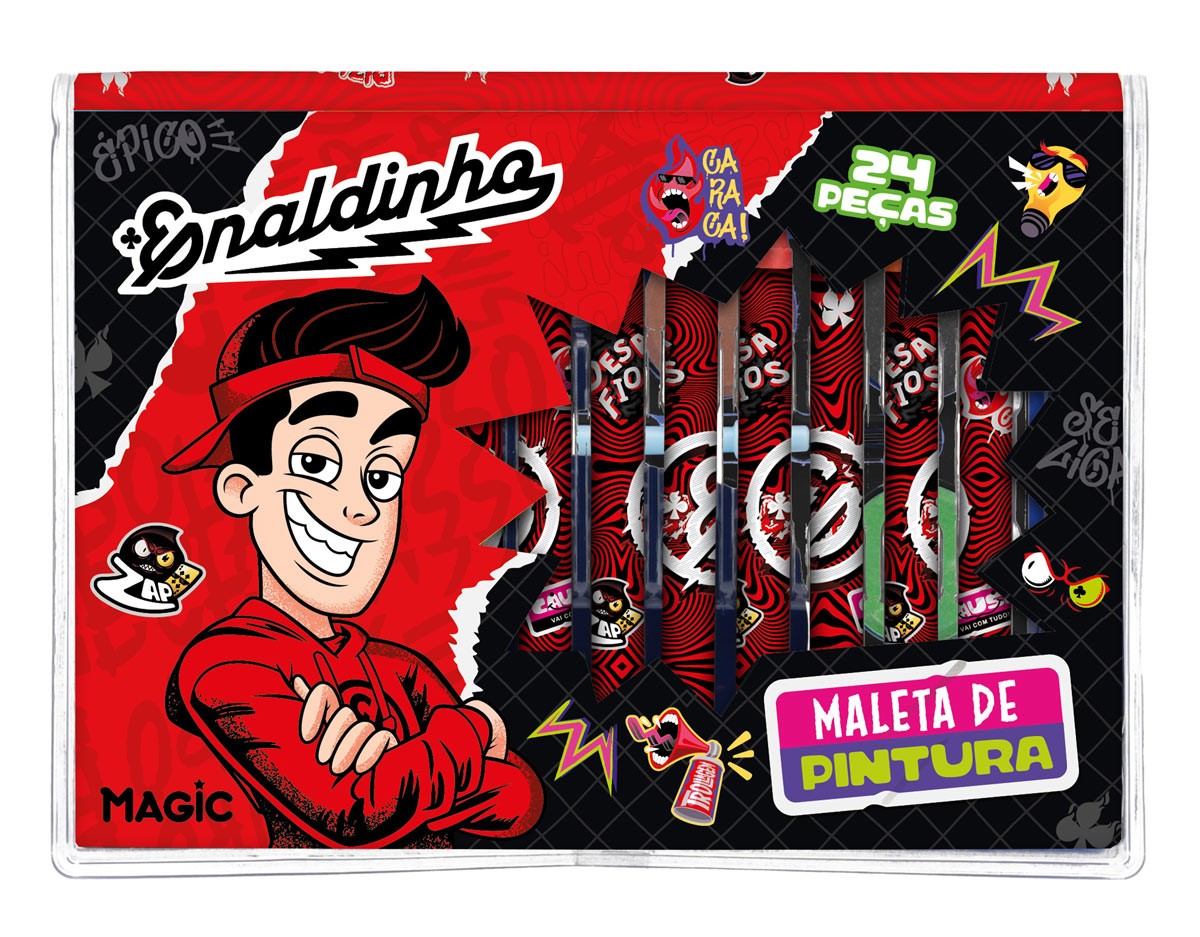 Maleta De Pintura 24 Peças Enaldinho