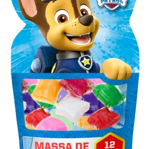 Massa De Modelar 120g Com 12 Cores E 2 Moldes - Chase E A Patrulha Canina