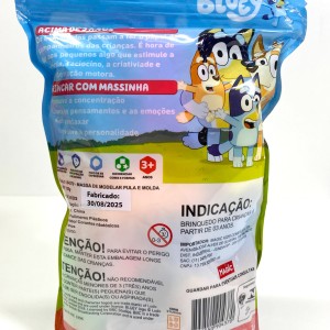 Massa De Modelar Eva Pula E Molda 150g Com Adesivos - Bluey-7899550904370-56263