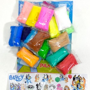 Massa De Modelar Eva Pula E Molda 150g Com Adesivos - Bluey-7899550904370-86706