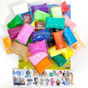 Massa De Modelar Eva Pula E Molda 300g Com Adesivos - Bluey-7899550904387-25544