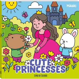 Cute Princesses - Livro De Colorir