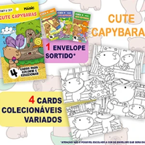 Cute Capybaras - Com 4 Cards