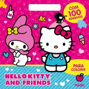 Hello Kitty - Com 100 Adesivos