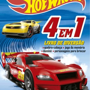 Hot Wheels - 4 Em 1 - Livro De Diversão