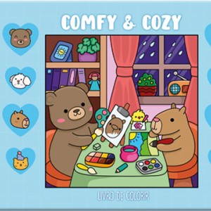 Comfy And Cozy Blue - Para Colorir