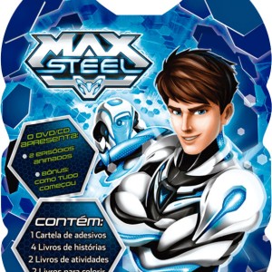 Max Steel - Maleta Com 8 Livros, Cd E Adesivos
