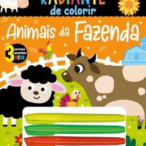 Animais Da Fazenda - Meu Livro Radiante De Colorir
