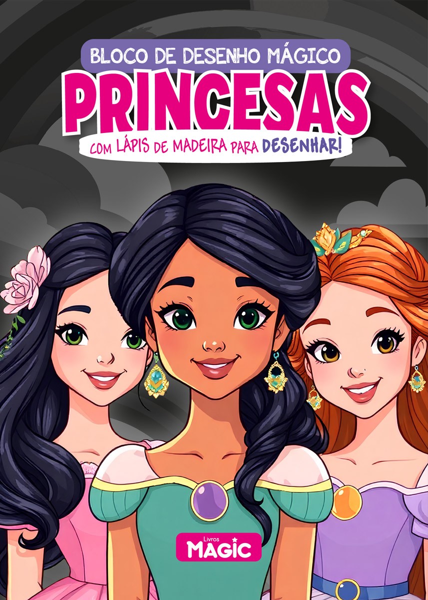 Princesas - Bloco De Desenho Mágico