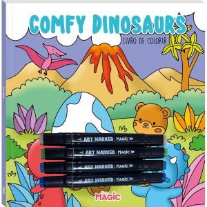 Colorir Comfy Dinosaurs
