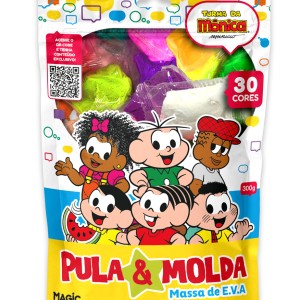 Massa De Modelar Eva Pula E Molda 300g Cores Sortidas - Turma Da Mônica
