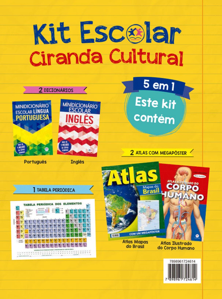 Kit Escolar 1 (amarelo)