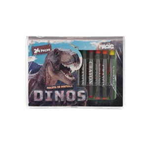 Maleta De Pintura 24 Peças Dinossauro