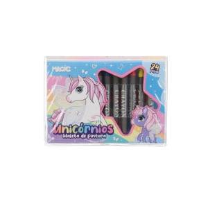 Maleta De Pintura 24 Peças Unicórnio