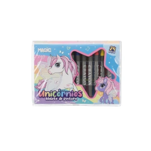 Maleta De Pintura 24 Peças Unicórnio