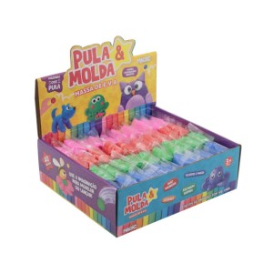 Display De Massa Pula E Molda 400g - 40 Cores X 10g - Sortido