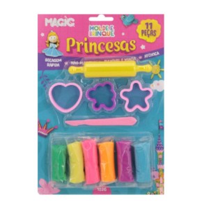 Massa De Modelar - Molde E Brinque 11 Peças - Princesas