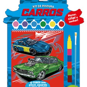 Kit De Pintura Carros - Pintar, Criar E Sonhar!