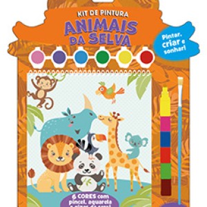 Kit De Pintura Animais Da Selva - Pintar, Criar E Sonhar!