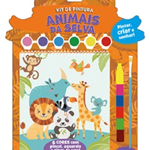 Kit De Pintura Animais Da Selva - Pintar, Criar E Sonhar!