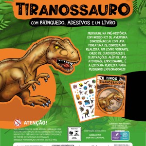 Dinos Tiranossauro Com Brinquedo E Adesivos-9788557582644-44025