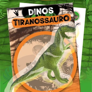 Dinos Tiranossauro Com Brinquedo E Adesivos