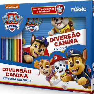 Patrulha Canina - Diversão Canina Kit Para Colorir