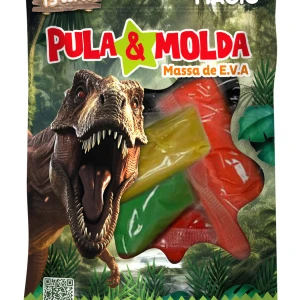 Massa De Modelar Eva Pula E Molda 150g - Dinossauro