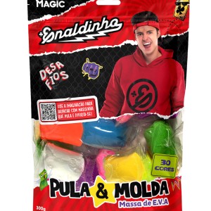Massa De Modelar Eva Pula E Molda 300g Cores Sortidas - Enaldinho