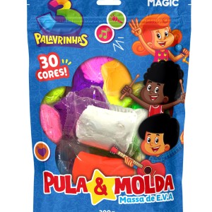 Massa De Modelar Eva Pula E Molda 300g Cores Sortidas - 3 Palavrinhas
