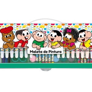 Maleta De Pintura 92 Peças - Turma Da Mônica