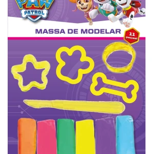 Massa De Modelar 6 Cores 4 Moldes 1 Faquinha Patrulha Canina - Roxo