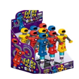 Confeito Estica E Volta Robô