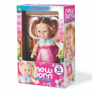 Boneca New Born Fala Frases