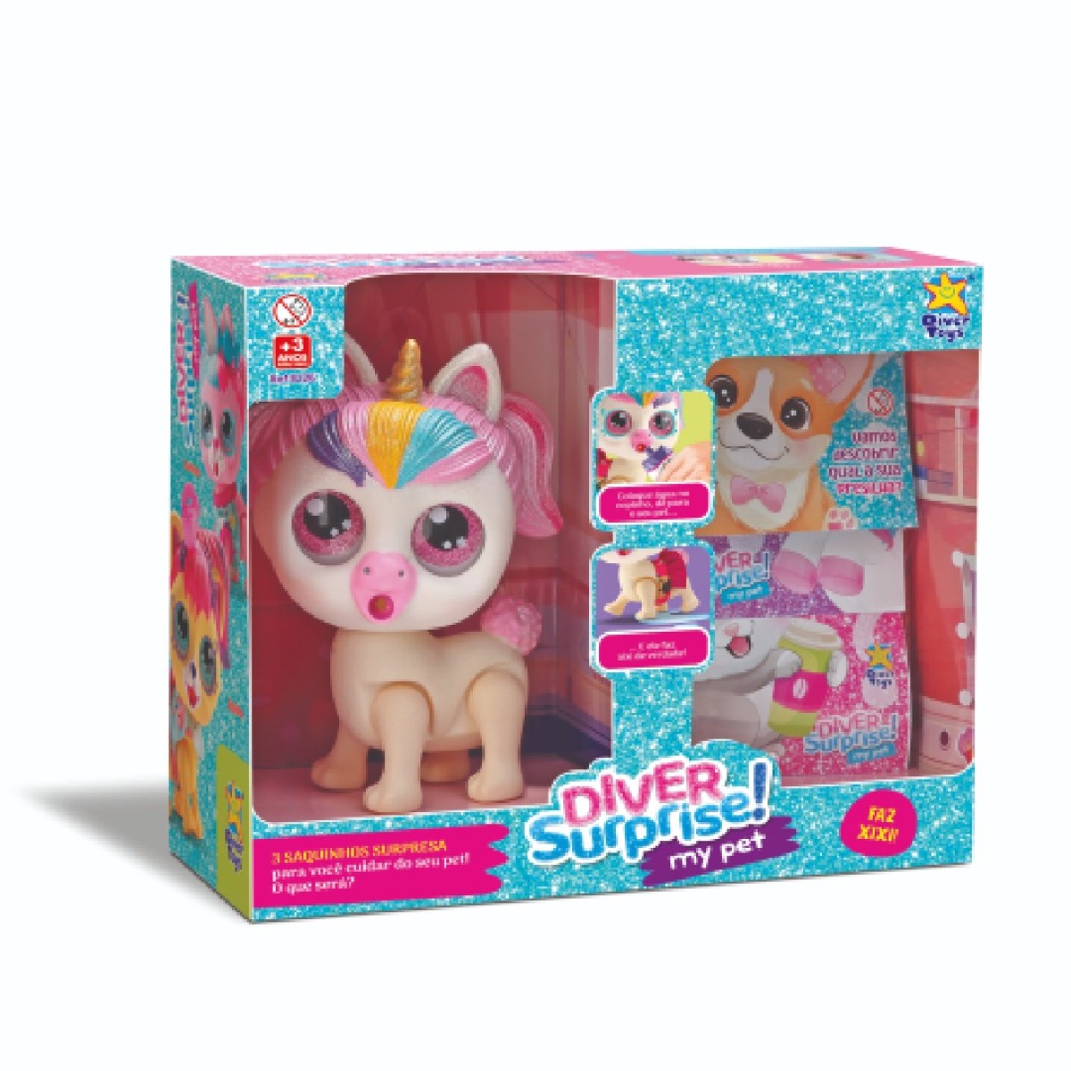 Diver Surprise My Pet - Faz Xixi (animais Em Vinil)