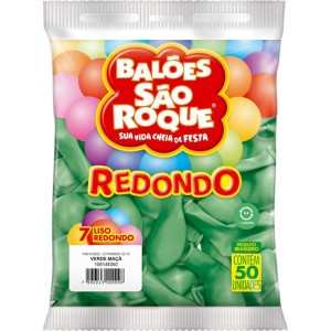 Balao 7 Liso Redondo Verde Maca-129446-12305