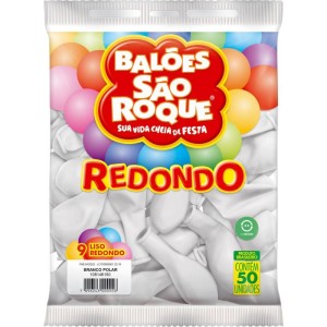 Balao 9 Liso Redondo Branco Polar-129452-17380