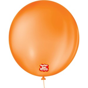 Balao 9 Liso Redondo Laranja Mandarim
