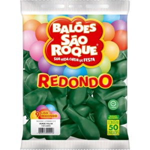 Balao 9 Liso Redondo Verde Folha-129459-68455