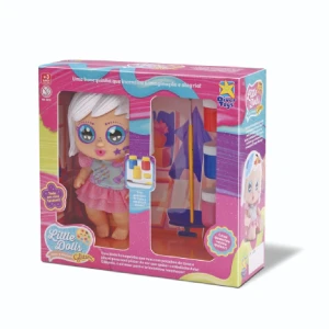 Boneca Little Dolls Glitter - Pinta E Repinta