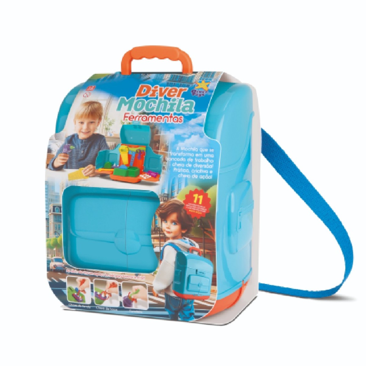 Diver Mochila - Ferramentas (mochila Em Plastico Com