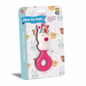 Diver For Baby - Mordedor Chocalho Unicórnio