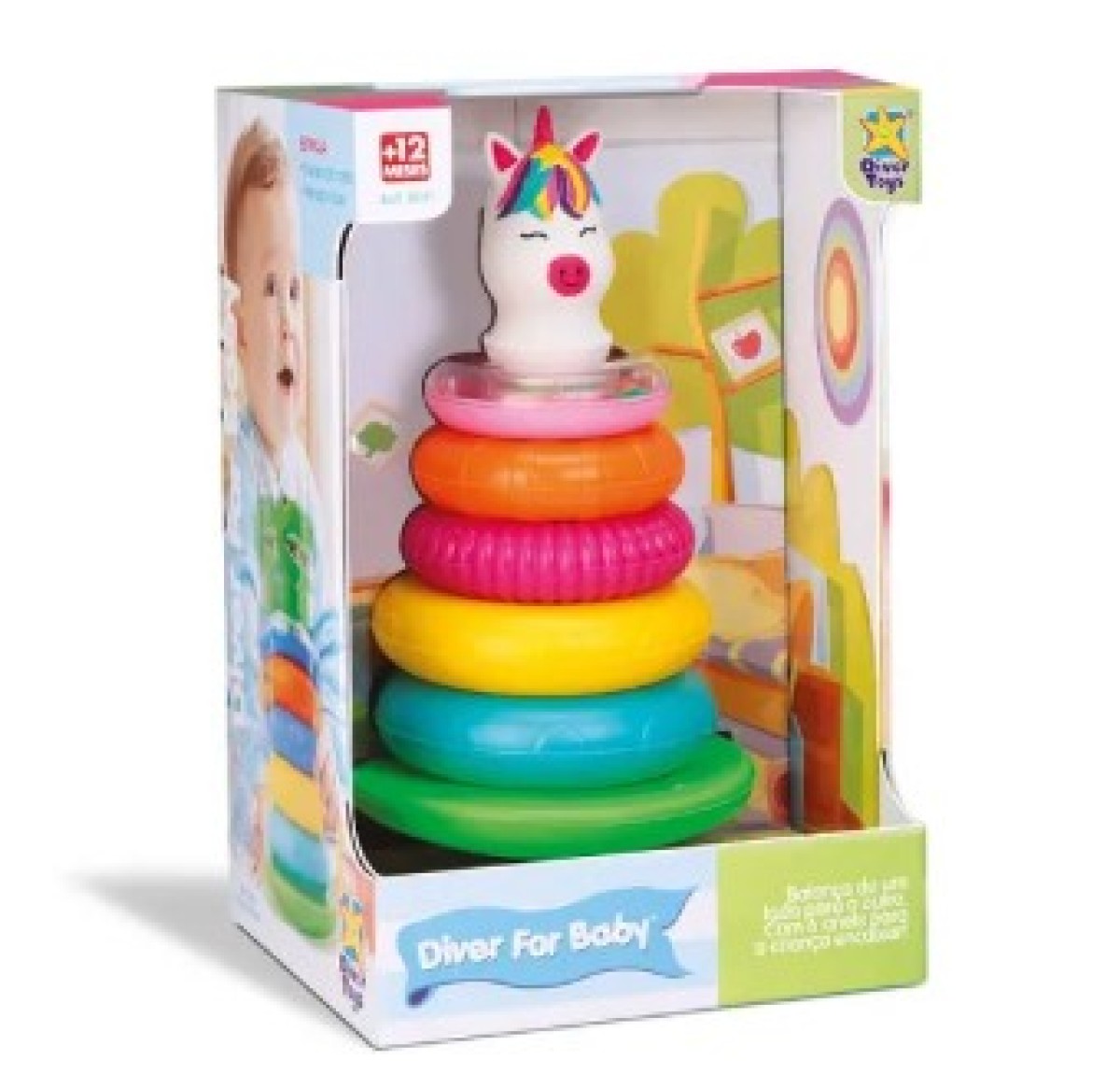 Diver For Baby Pirâmide De Argolas Unicórnio