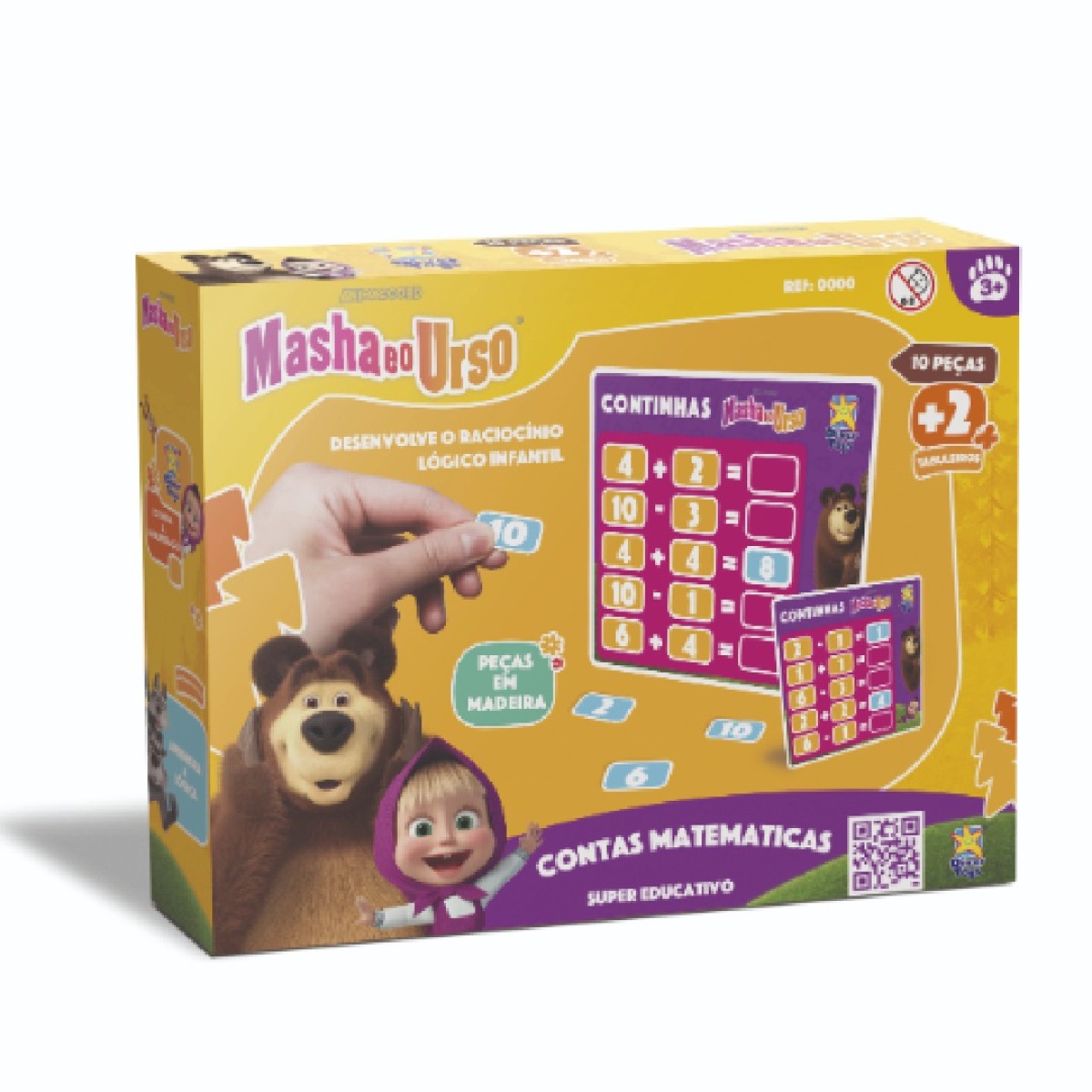 Masha E Urso Contas Matematicas (quebra-cabecas)