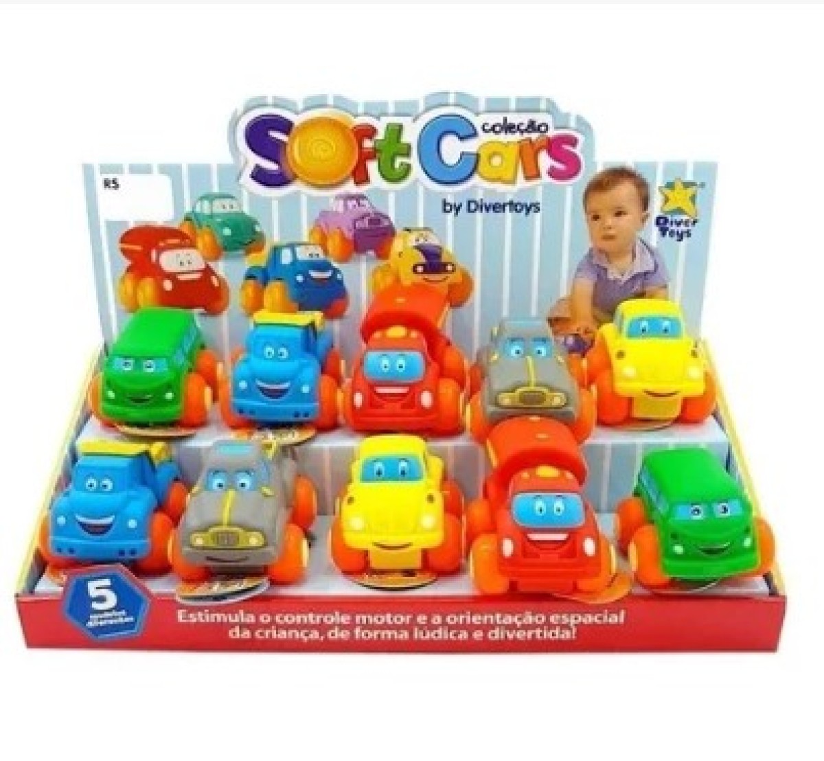 Soft Cars - Display C/10 Unidades