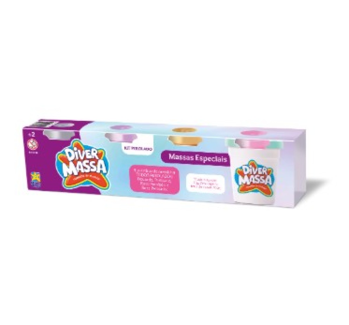 Kit Massinha Perolado (4 Unidades)