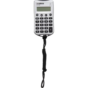 Calculadora De Bolso 8 Digitos Com Cordao Prata/preto