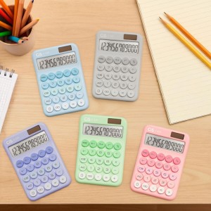 Calculadora De Mesa 12 Dig. Mod C-225 Lilas-128522-57869