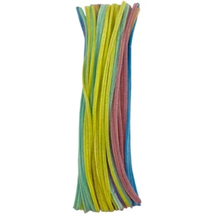 Acessorio Para Cabelo Haste De Chenille Tons Pastel