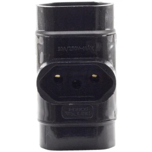 Adaptador Para Tomada Benjamim Tripolar Normatizado 10a Pt